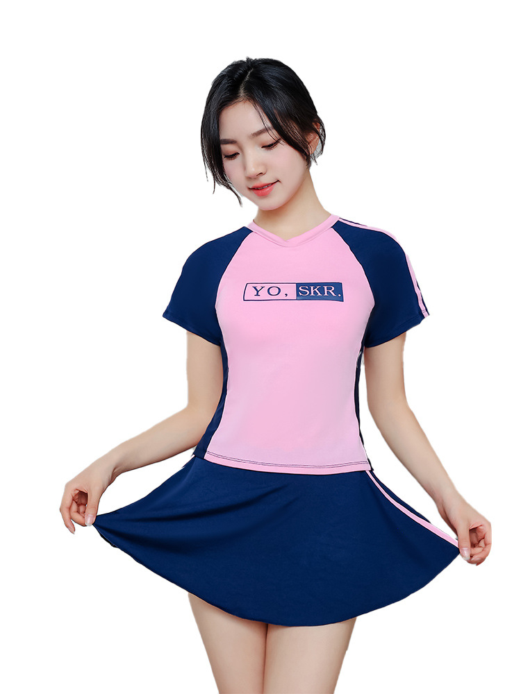 Picture of Quick-Dry Swimsuit Girls' one-piece teen swimsuit girly swimsuit female student new professional training swimsuit sport