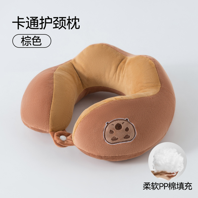 Picture of PP cotton u-shaped pillow travel pillow crystal velvet comfortable neck pillow office nap can add logo gift wholesale