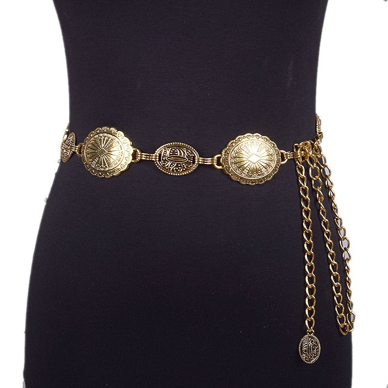 Picture of Cross-Border New Women's Belt, Fashionable and Versatile, Retro-Style Texture Decorative Metal Chain Waist Chain Accessories in Stock