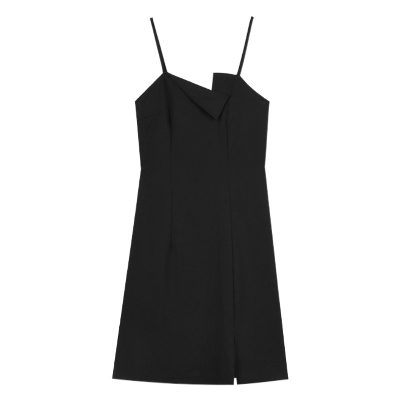 Sexy Black Sling Dress Women's Summer 2023 New Cross-border Interior Slim-fit Elegant Hip A- line Skirt