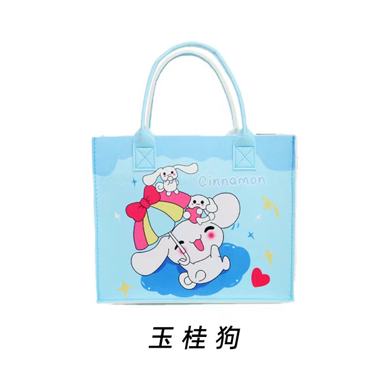 Felt Bag with a Premium Feel, Tote Bag, Baby Party Cartoon Doll Shopping Bag, Gift Promotional Handmade