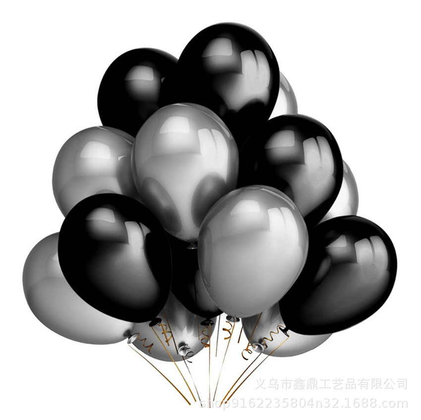 Picture of Cross Border 12 Inch Thickened Rose Gold Black Gold Balloon suit 12 Wedding Birthday Party Decorative Latex Balloon