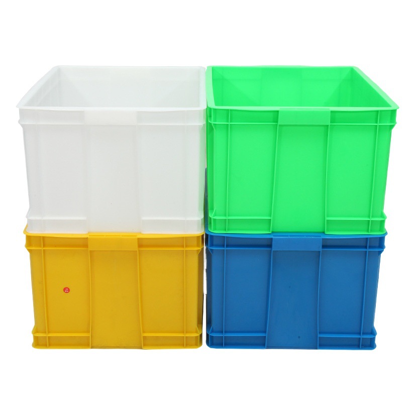700-390 multi-color plastic turnover box with lid, vegetable and fruit turnover box with lid, large plastic finishing box