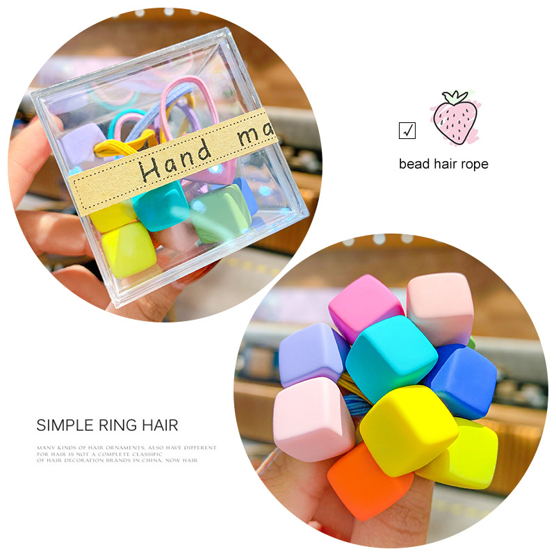 Picture of Children's hair rope hair ring does not hurt the hair of Korean baby girl rubber band hair rope headdress cute girl hair accessories