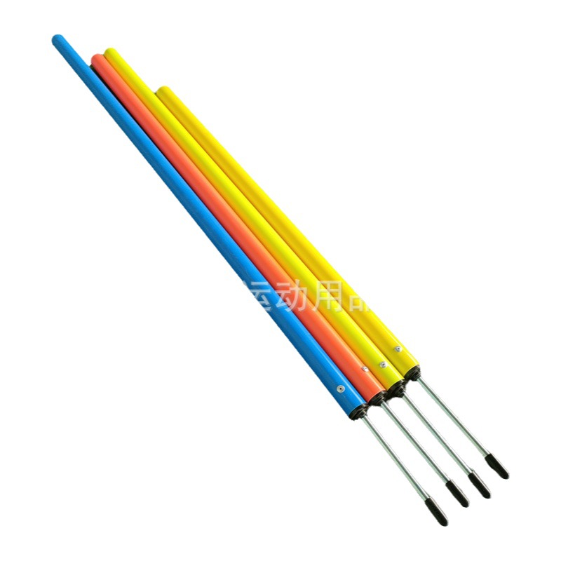 Sign pole football round pole football training tie pole 1.5 meters corner flag training round pole obstacle snake running pole