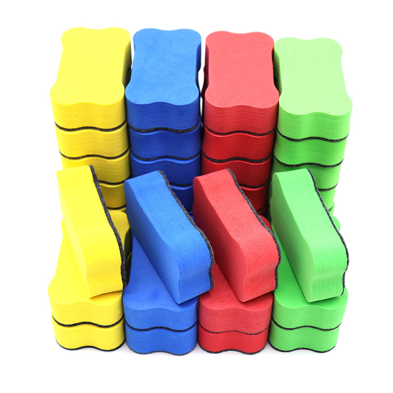 Picture of Manufacturer Wholesale Non-Magnetic Small Bone Eva Felt Cloth Eraser Without Magnet, Children's Whiteboard Eraser, Detachable, Washable, and Easy to Erase