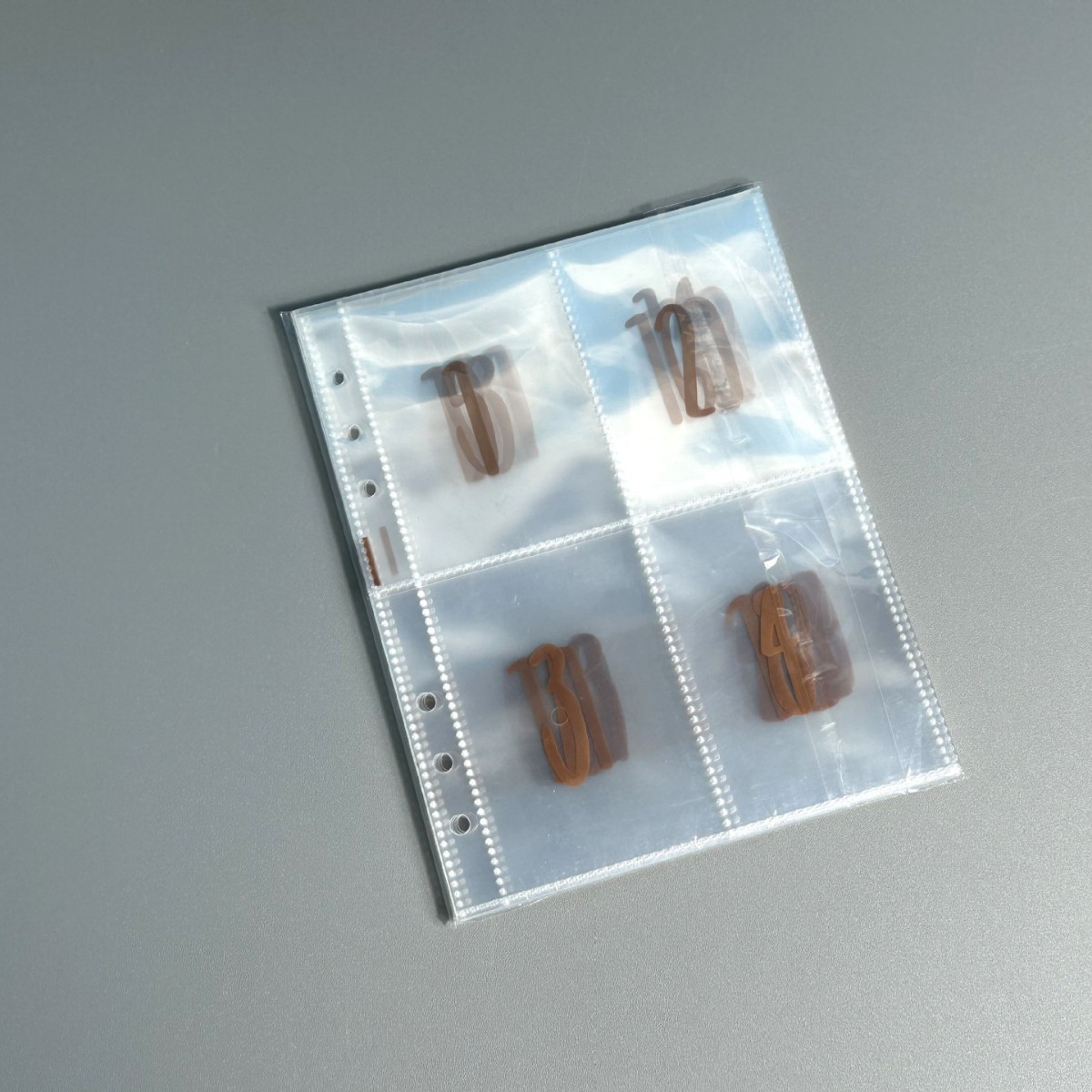 Picture of Cross-border a5 transparent six-hole four-grid 100 printing digital inner page Polaroid photo loose-leaf simple storage