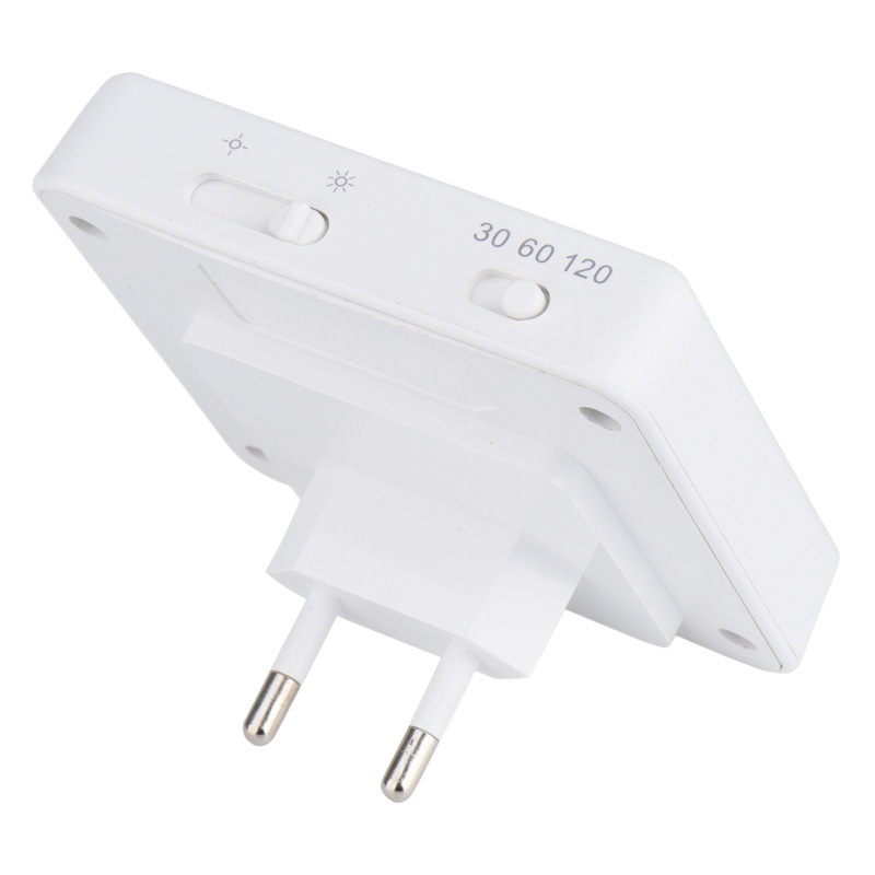 Yoc Plug-In Night Light, Positive White, Warm White, Adjustable Infrared Sensor Light, Stepless Dimming Sensor Night Light, European Standard