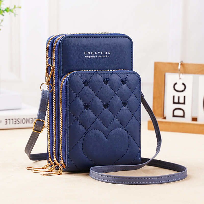 Picture of New Large Capacity Multi-functional Fashionable Simple Shoulder Bag Crossbody Three-layer Zipper Mobile Phone Bag Women's