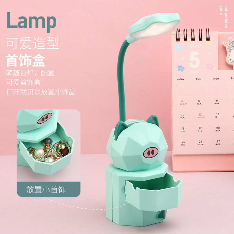 Picture of Creative cartoon rechargeable desk lamp learning students eye lamp kindergarten children Night Lamp bedside lamp gift wholesale