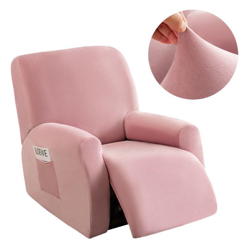 Cross-border first class cabin Chivas recliner cover all-inclusive elastic Silver Fox velvet sofa cover