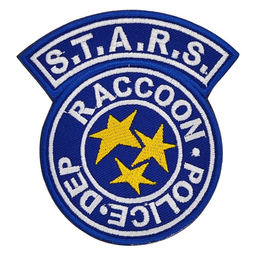 Stars raccoon police dep raccoon embroidered velcro badge tactical morale badge cloth sticker