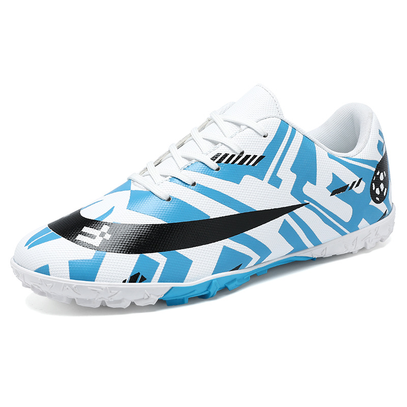 Douchuan Cross-Border Anti-Slip Broken Stud Football Shoes Men's Sports Training Sneakers Low-Top Youth Sports Shoes Mecha Style