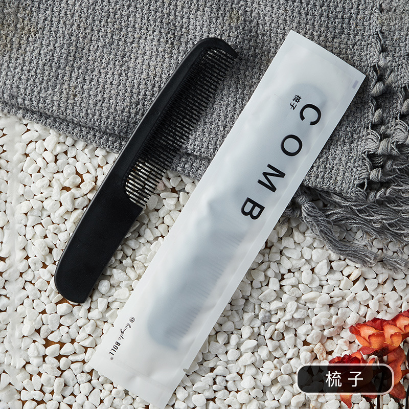 Picture of Simple Hotel Disposable Soft-Bristled Toothbrush Comb Toiletries Travel Toiletry Set Wholesale Soap Slippers