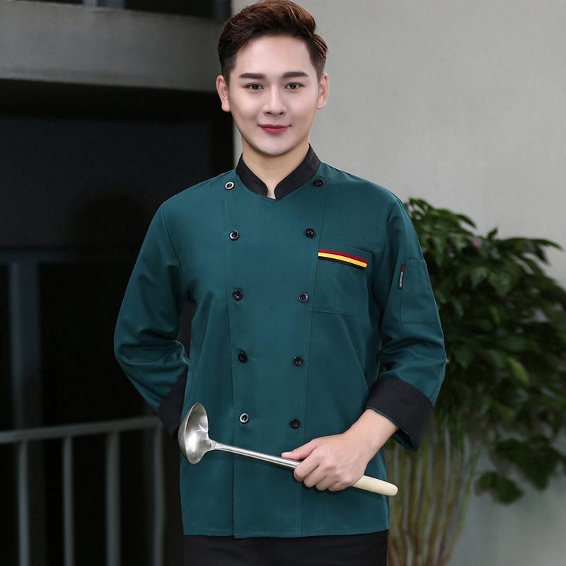 Picture of Restaurant Canteen Kitchen Clothing, Hotel Chef Work Clothes, Summer Clothing, Hotel Short-Sleeved Chef Clothes, Custom Made