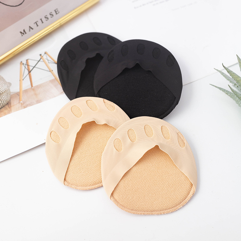 Picture of Half-Palm socks front-Palm half-cut socks sandals high heels invisible front-foot women's socks open toe non-slip five-finger socks summer thin