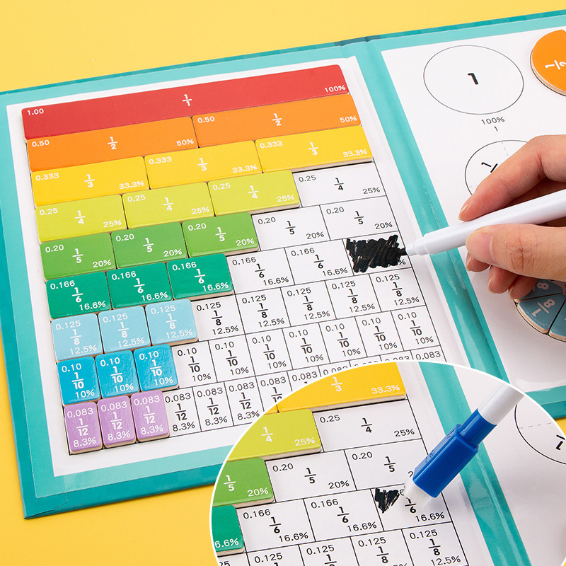 Picture of Little lion magnetic score plate demonstrator molecular denominator cognitive addition and subtraction third grade primary school mathematics score