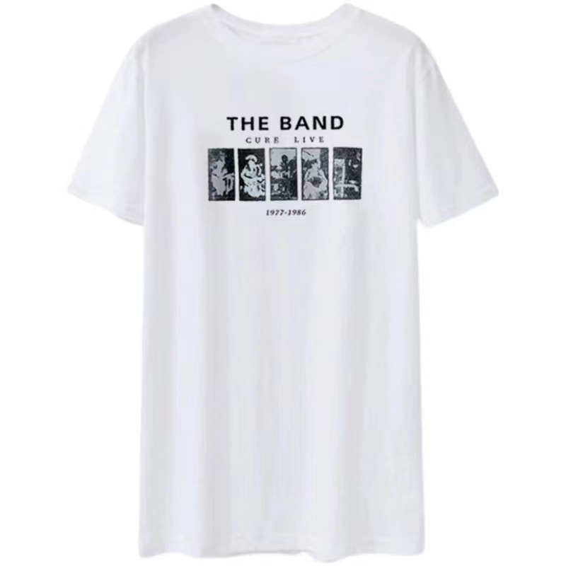 Picture of Short-Sleeved Women's Mid-Length T-Shirt Korean Style Loose Bottoming Shirt 2025 Summer New Ins T-Shirt Top