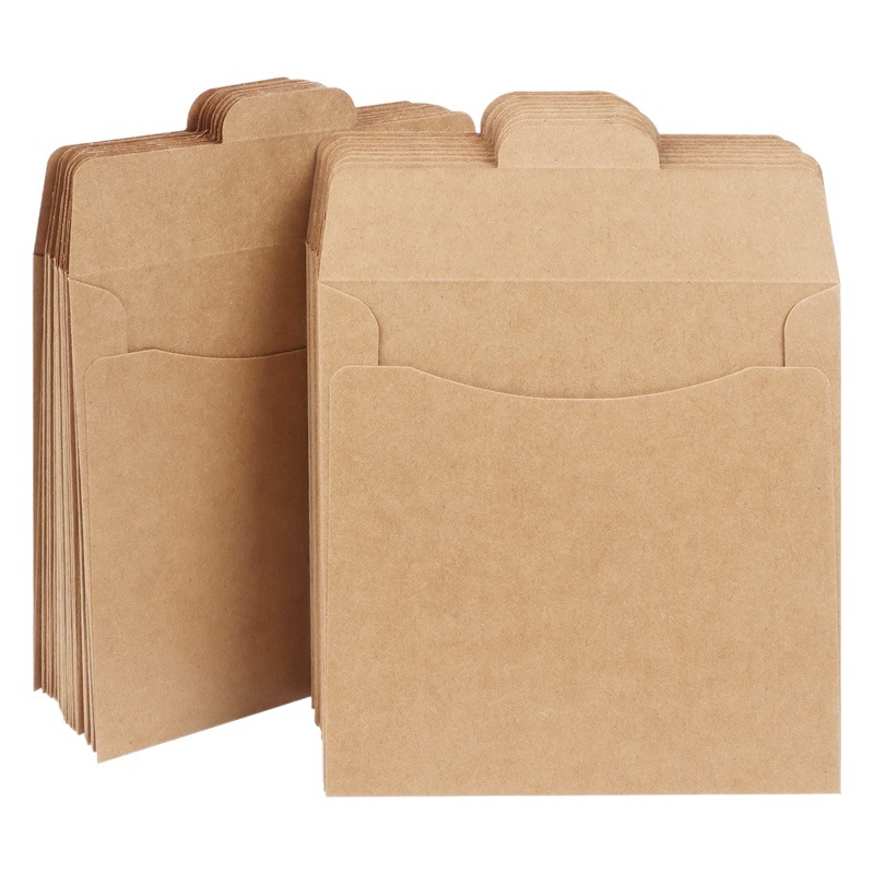 Kraft paper CD bag antique European greeting card envelope Kraft paper bag kind of card Document Packaging bag holiday supplies