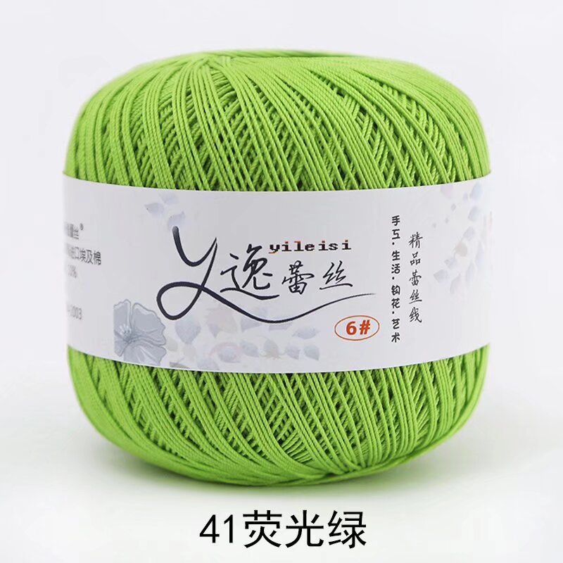 Picture of No. 6 Lace Thread High Twist Cotton Crochet Thread DIY Hand Knitted Irish Summer Thin Thread Material Package