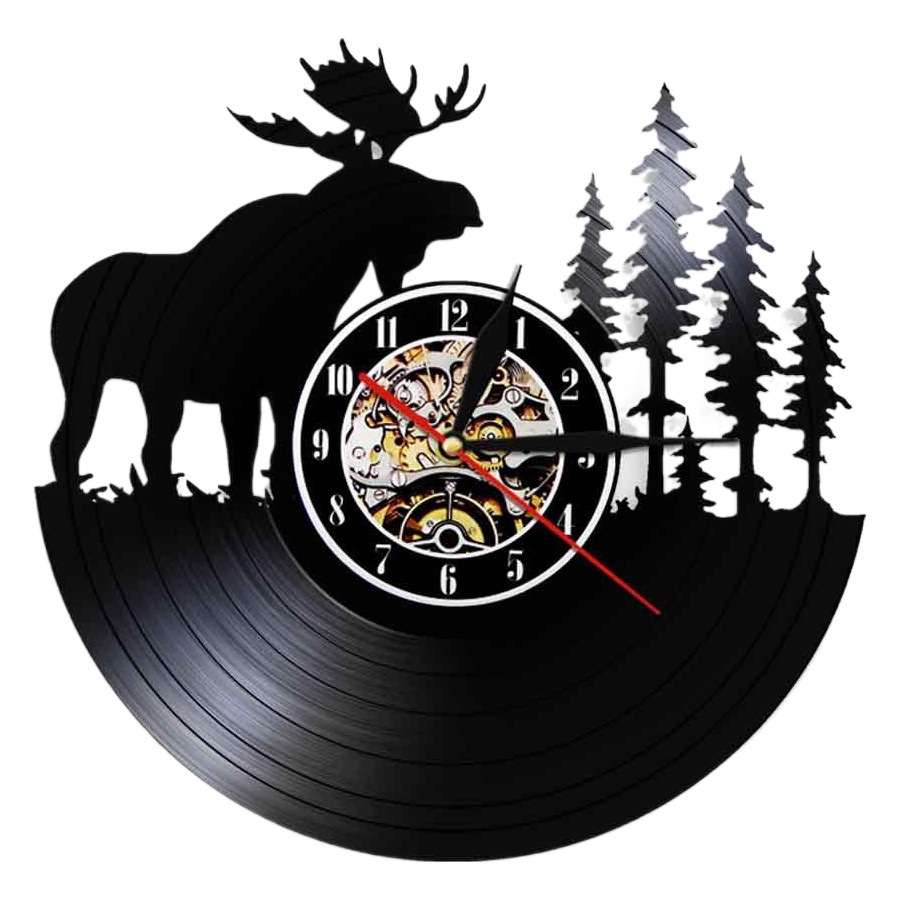 Vinyl Wall Clock Vinyl Wall Clock Creative Retro Nostalgic Wall Clock Wall Clock Cross Border