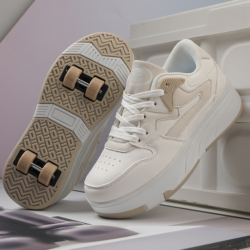 New heelloo shoes four-wheel children's roller skates men and women students skates teenagers roller shoes deformation sneaker