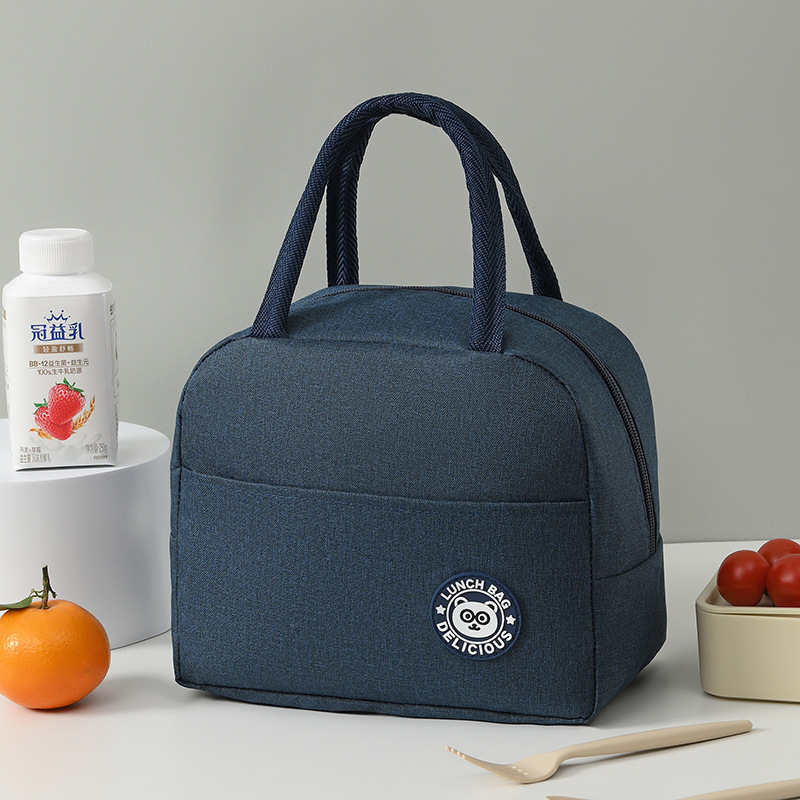 Picture of Oxford Cloth Lunch Box Lunch Bag Student Office Student Thickened Insulation Bag Convenient Portable Lunch Bag Thickened Aluminum Foil Bag