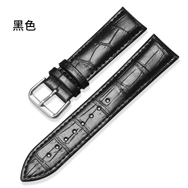 Picture of Factory Direct Sales Genuine Leather Watch Strap Crocodile Pattern Bamboo Pattern Pin Buckle Watch Strap Seven Colors Optional Suitable for Huawei Gt Samsung Apple