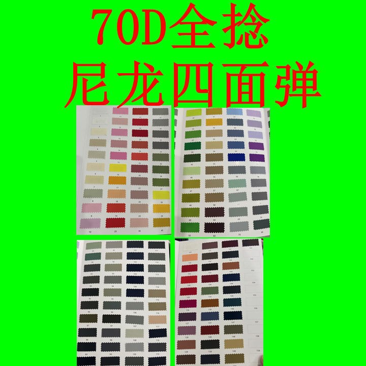 70D Fully Twisted Nylon Four-Way Elastic Anti-Static Soft and Comfortable Fabric with Delicate Texture for Cotton Jackets, down Jackets, and Pants