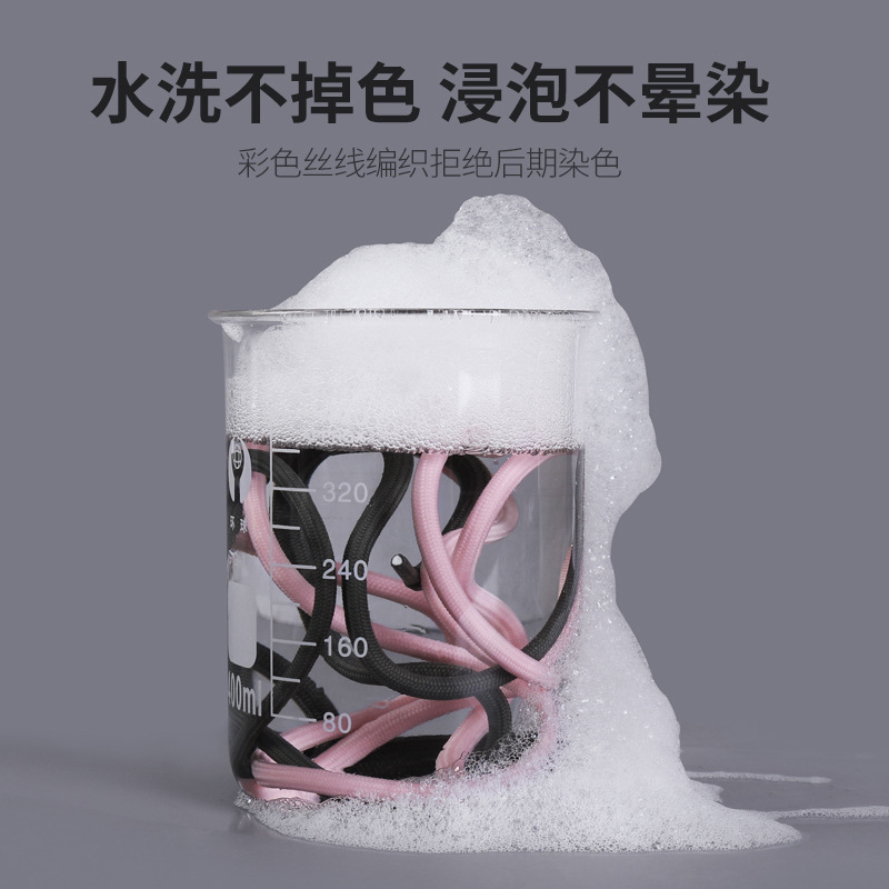 Picture of Wild elephant wholesale coconut shoelace outdoor hiking boots sports basketball shoes black and white color bold round shoelace rope a pair