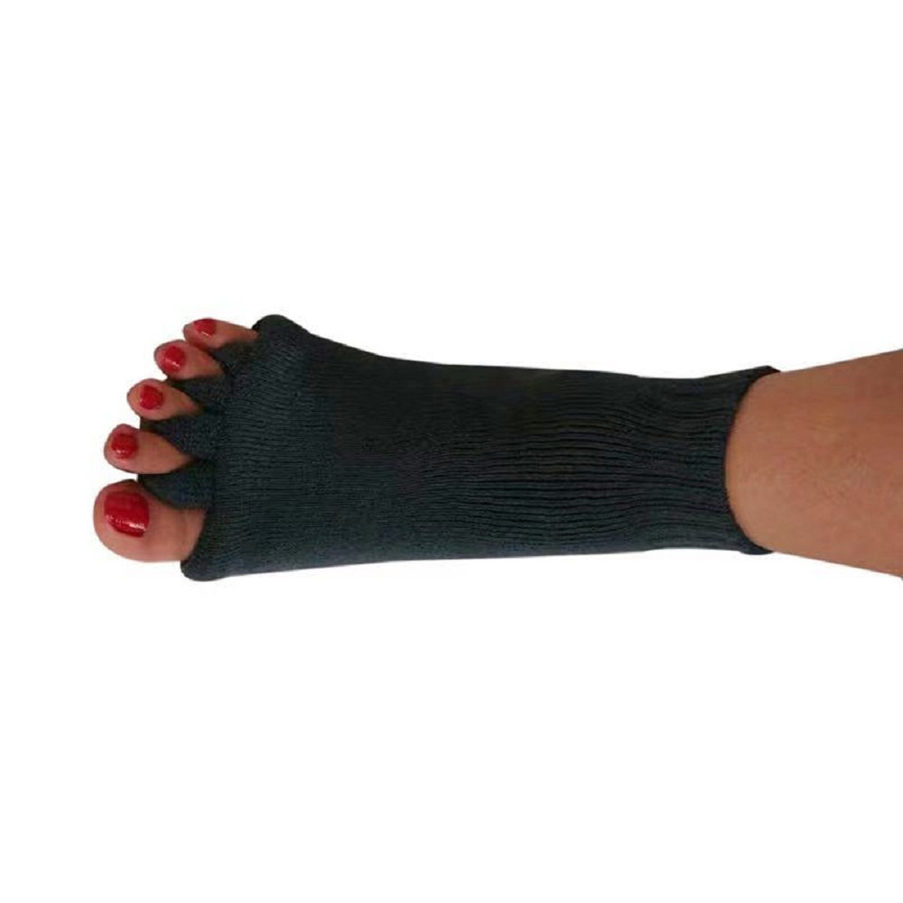 Picture of Toe Socks for Women, Acrylic Cotton Split-Toe Socks, Japanese Health Massage Yoga Toe Socks, Open-Toe Socks to Correct Thumb Valgus