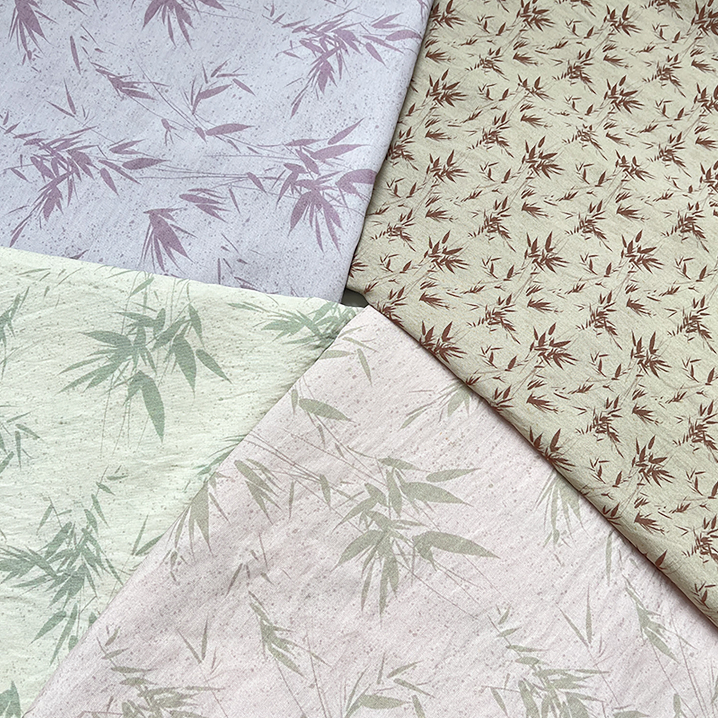 Bamboo Pleated Brocade Cotton Fabric New Chinese Style Digital Printed Fabric Cheongsam Dress Top Han Dynasty Fabric