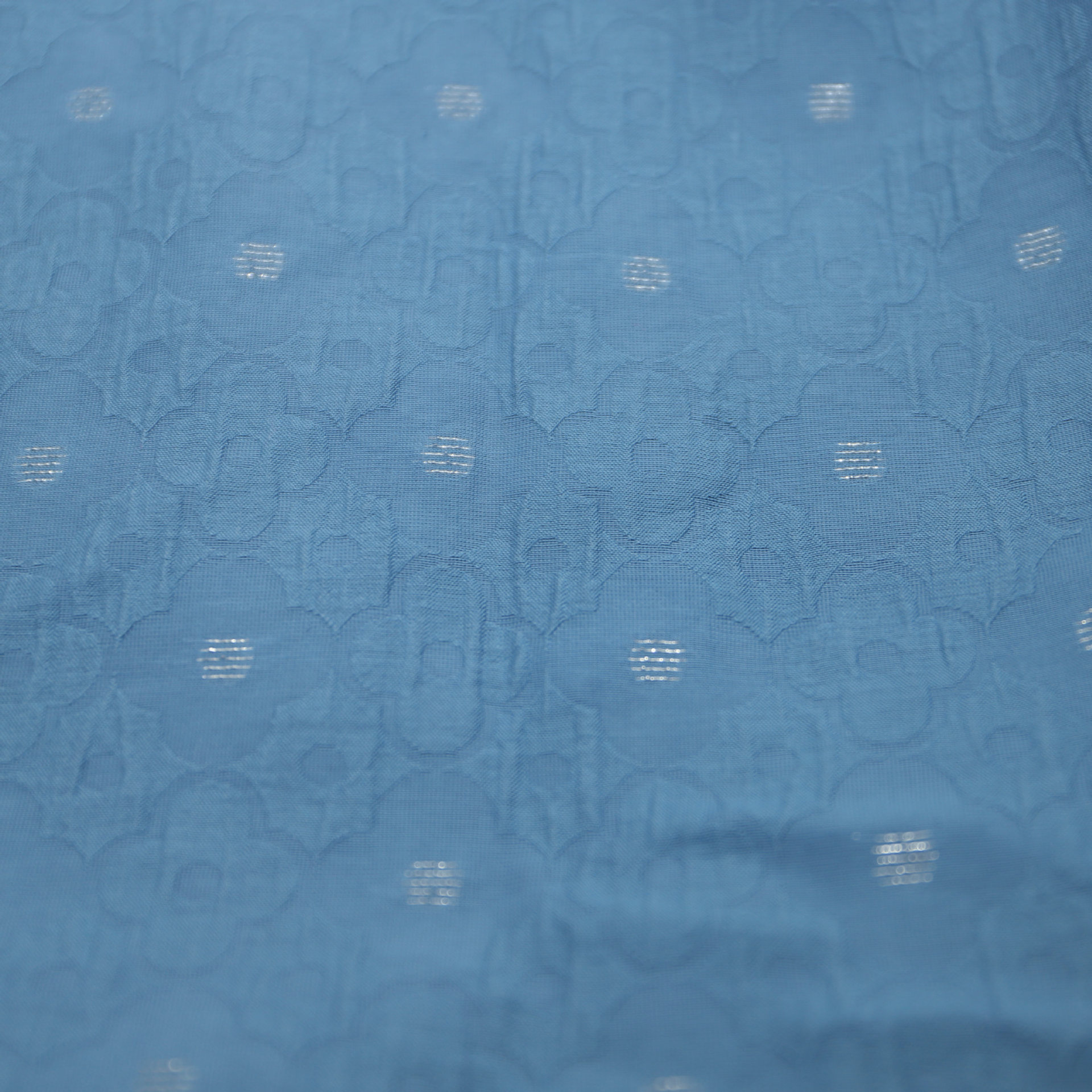 Picture of Nylon Tencel Silver Cut Jacquard Fabric Spring and Summer Micro-transparent Embossed Hanfu New Chinese Style dress Clothing Fabric