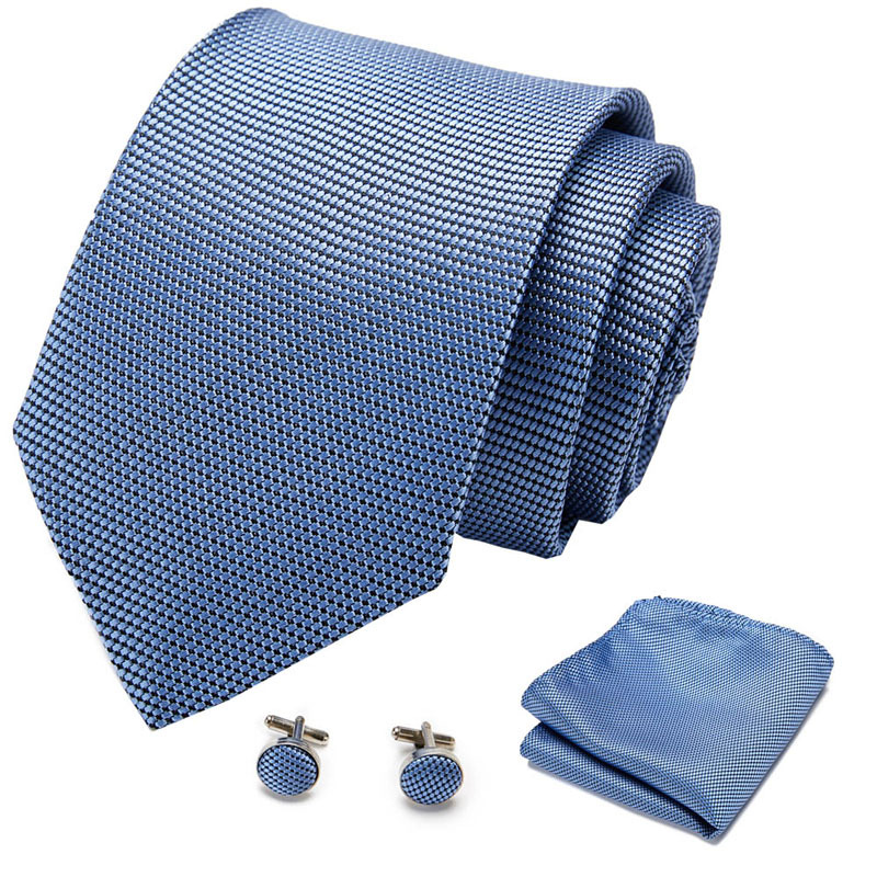 Picture of New Tie in Stock Cross-Border Hot Selling Tie Manufacturer Business Men's Formal Tie Set Ready-Made Fashion Accessories