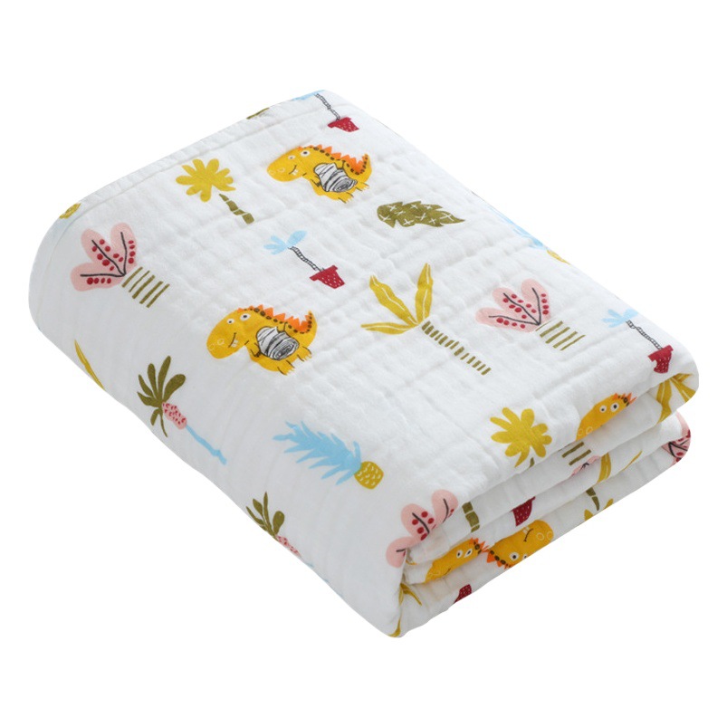 Six-layer high-density children's quilt cotton children's bath towel absorbent baby gauze cover blanket newborn baby quilt baby bath towel