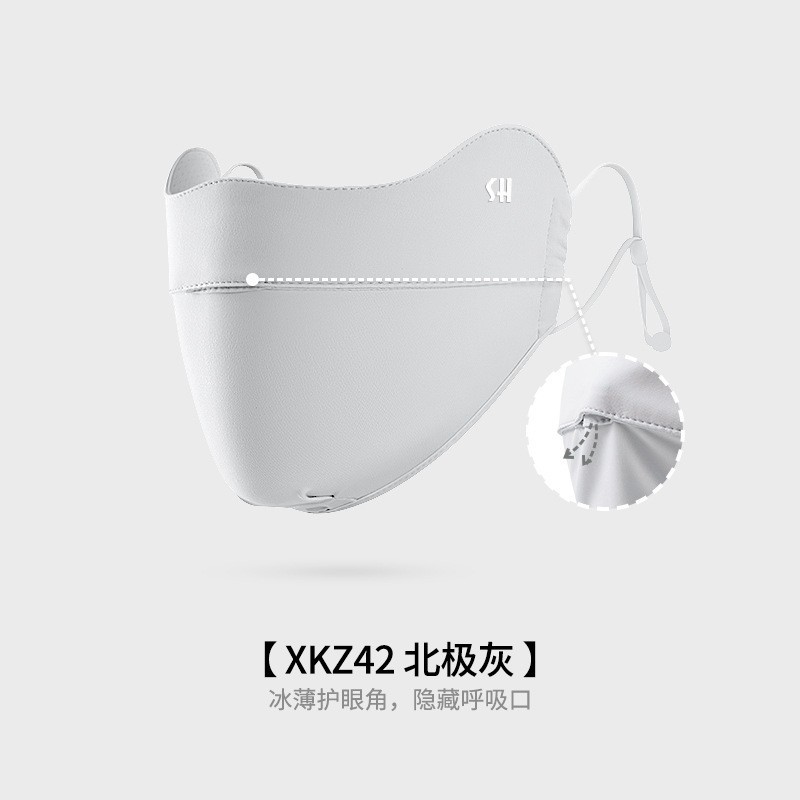 Picture of Summer Sunscreen Mask Women's Eye Corner Sunshade Breathable Heat Dissipation Gradient Anti-Rub Makeup Anti-UV Mask XKZ61