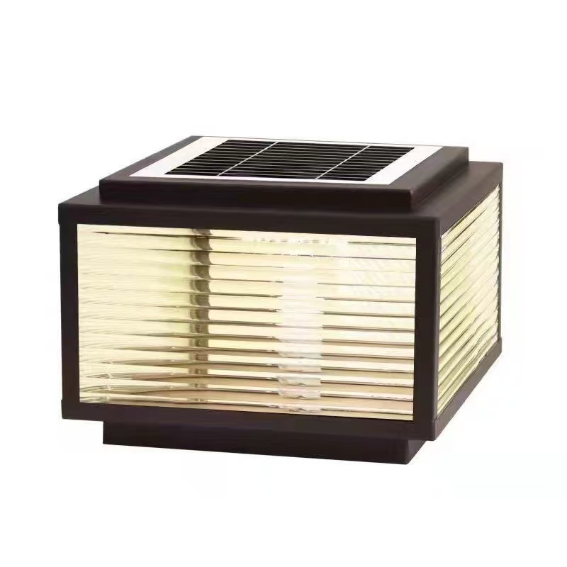 Picture of Intelligent Sensor Courtyard Lamp, Simple Modern House Fence Led Outdoor Gate, New Chinese Style Solar Column Lamp