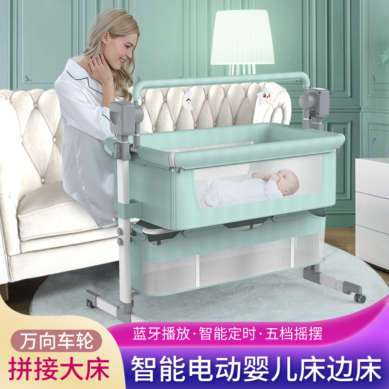 Picture of Cross-border Baby Multifunctional Electric Cradle Rocking Bed Rocking Chair Newborn Smart Baby Bedside Bed Sleeping Basket