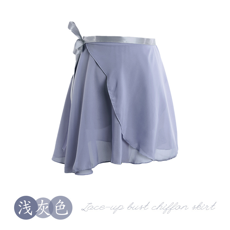 Picture of A generation of hair adult dance gauze skirt practice clothing body ballet dance skirt lace-up one-piece chiffon skirt