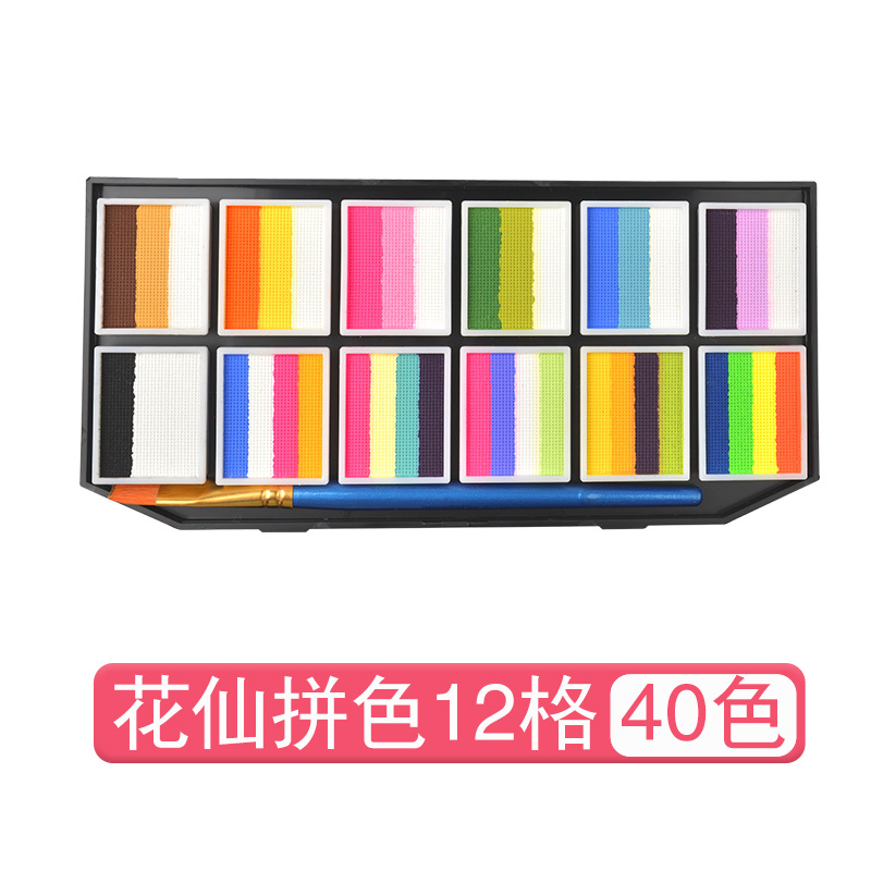 Picture of Children's Human Face Painting suit Festival Comic-Con Makeup 3D Painting Pigments Water-soluble Washable Pigments