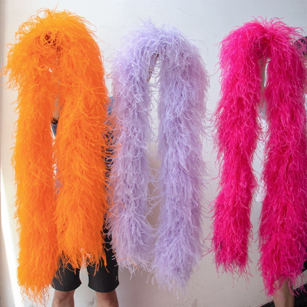 Picture of Multi-layer ostrich fizzle strips to make clothing skirt accessories feathers with ostrich feather strips manufacturers wholesale