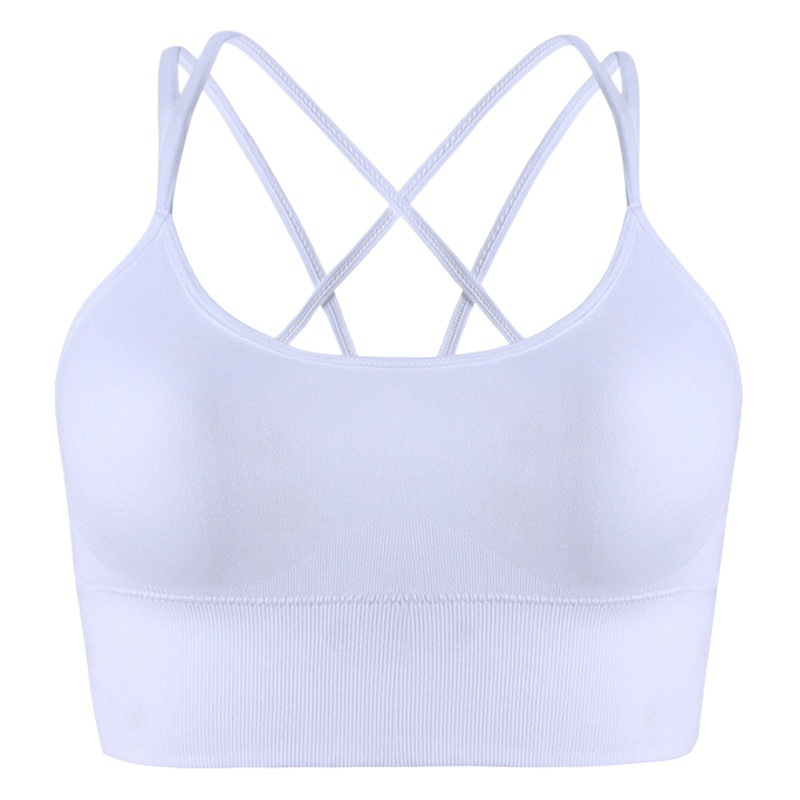 Cross-border Cross-back Sports Underwear Quick-drying Shockproof Fitness Running Yoga Sports Bra European and American Plus Size Bra