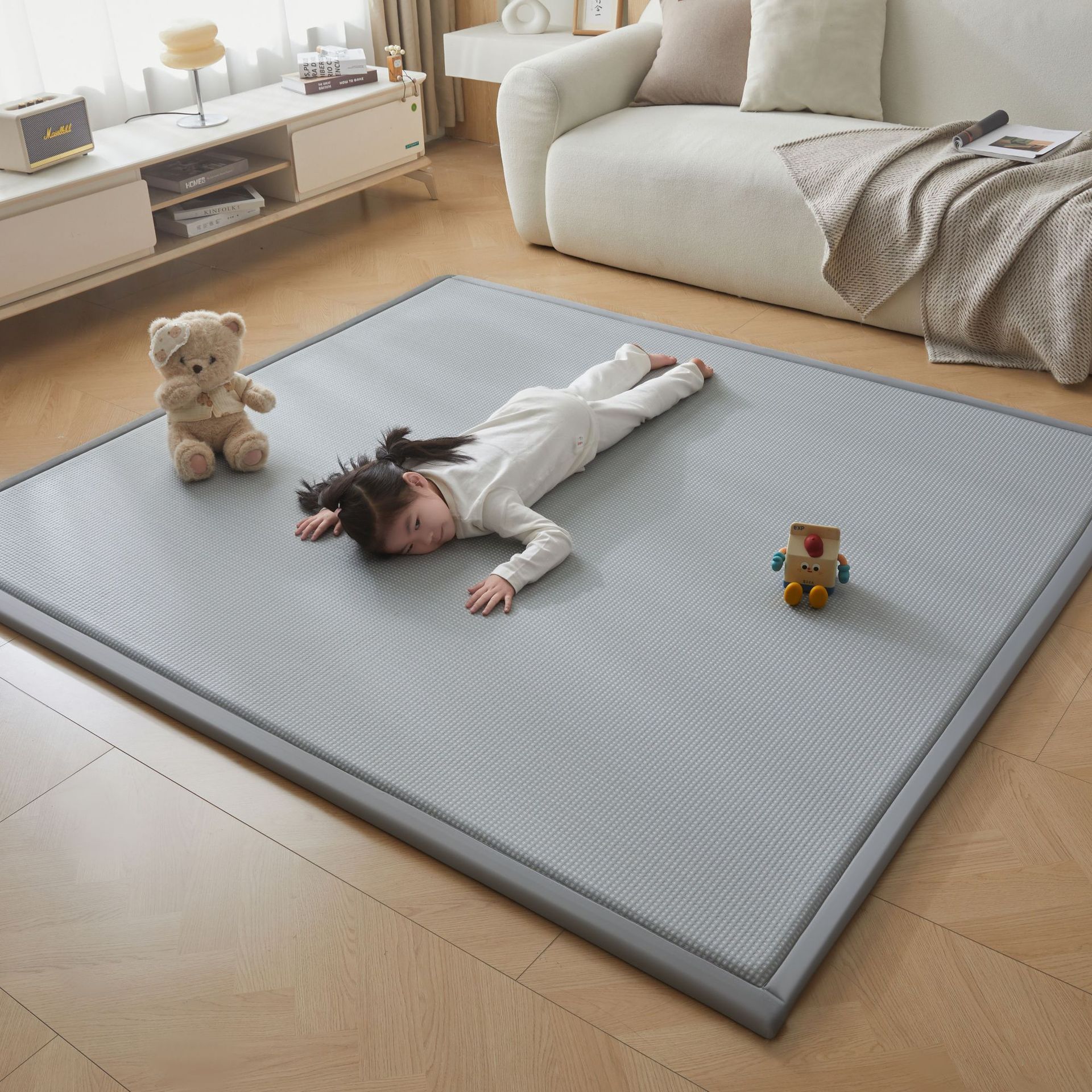 New Bingdoudou Mat Floor Mat Home Bedroom Nap Baby Rattan Mat Climbing Soft Cushion Tatami Mattress Wholesale