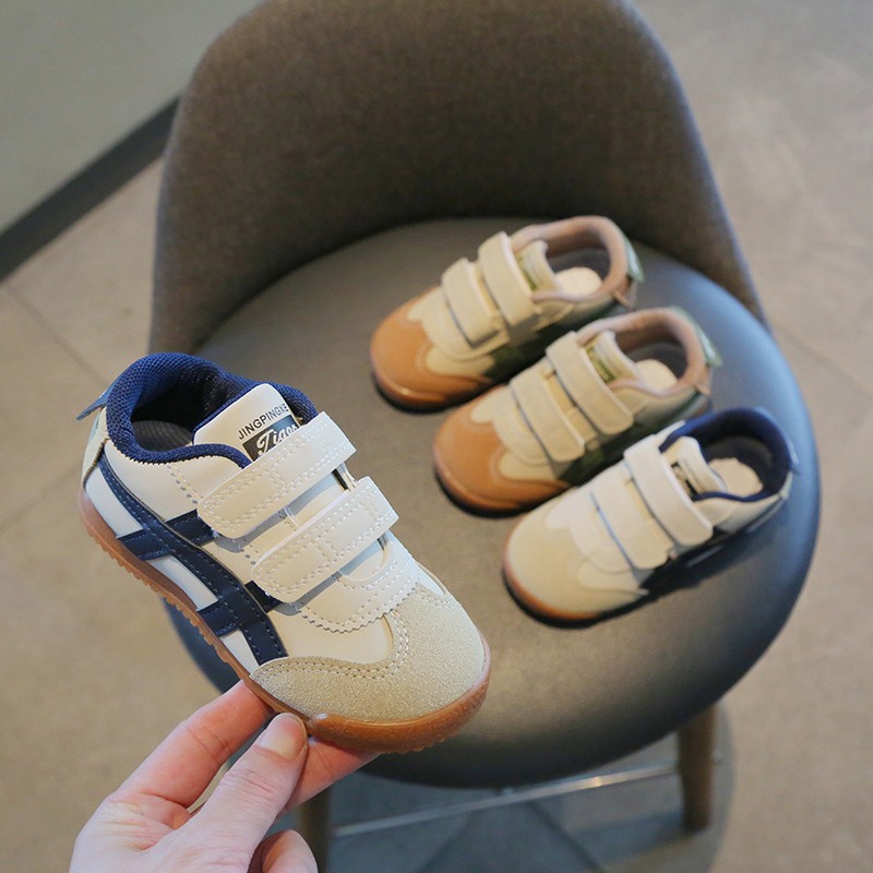 Children's Soft-Soled Non-Slip 2025 Spring and Summer New Leather Waterproof Baby Shoes Boys' Casual Shoes Girls' Sports Shoes