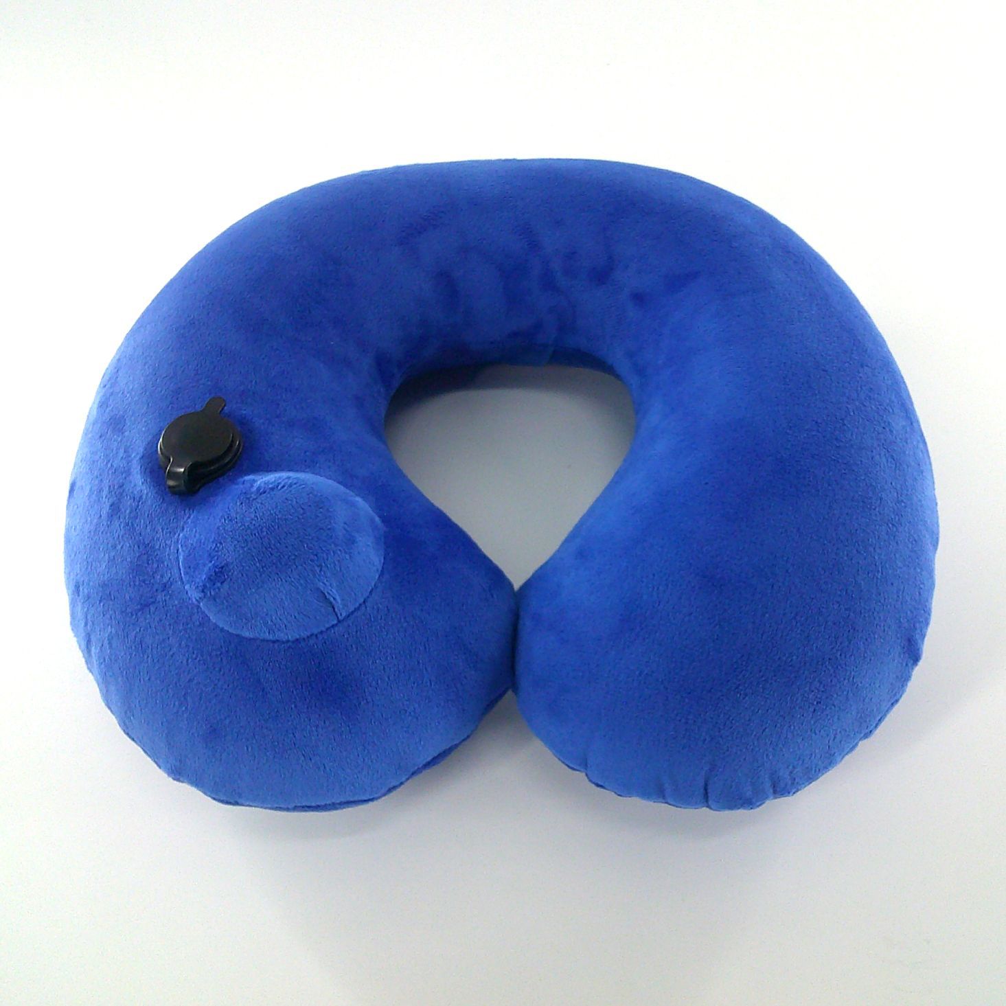 Picture of Pressing air nozzle crystal velvet jacket PVC pillow core outdoor travel pillow inflatable pillow U-shaped U-shaped pillow