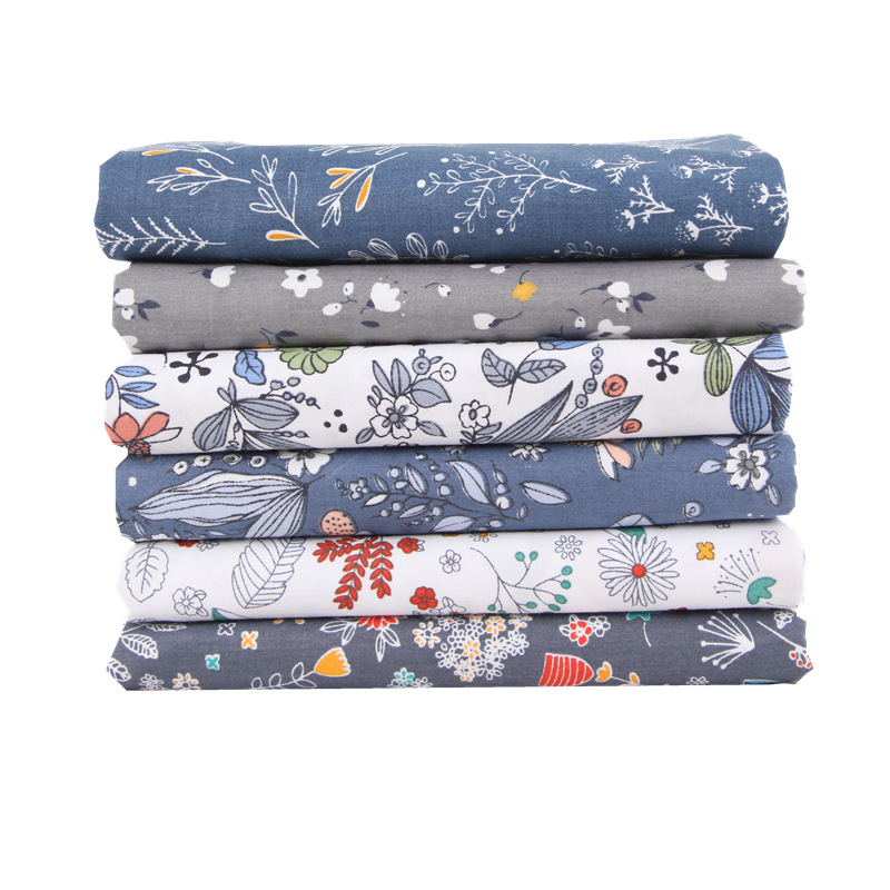 Picture of European Nordic handmade DIY patchwork twill fabric baby cotton printed cotton fabric group 25cm80cm