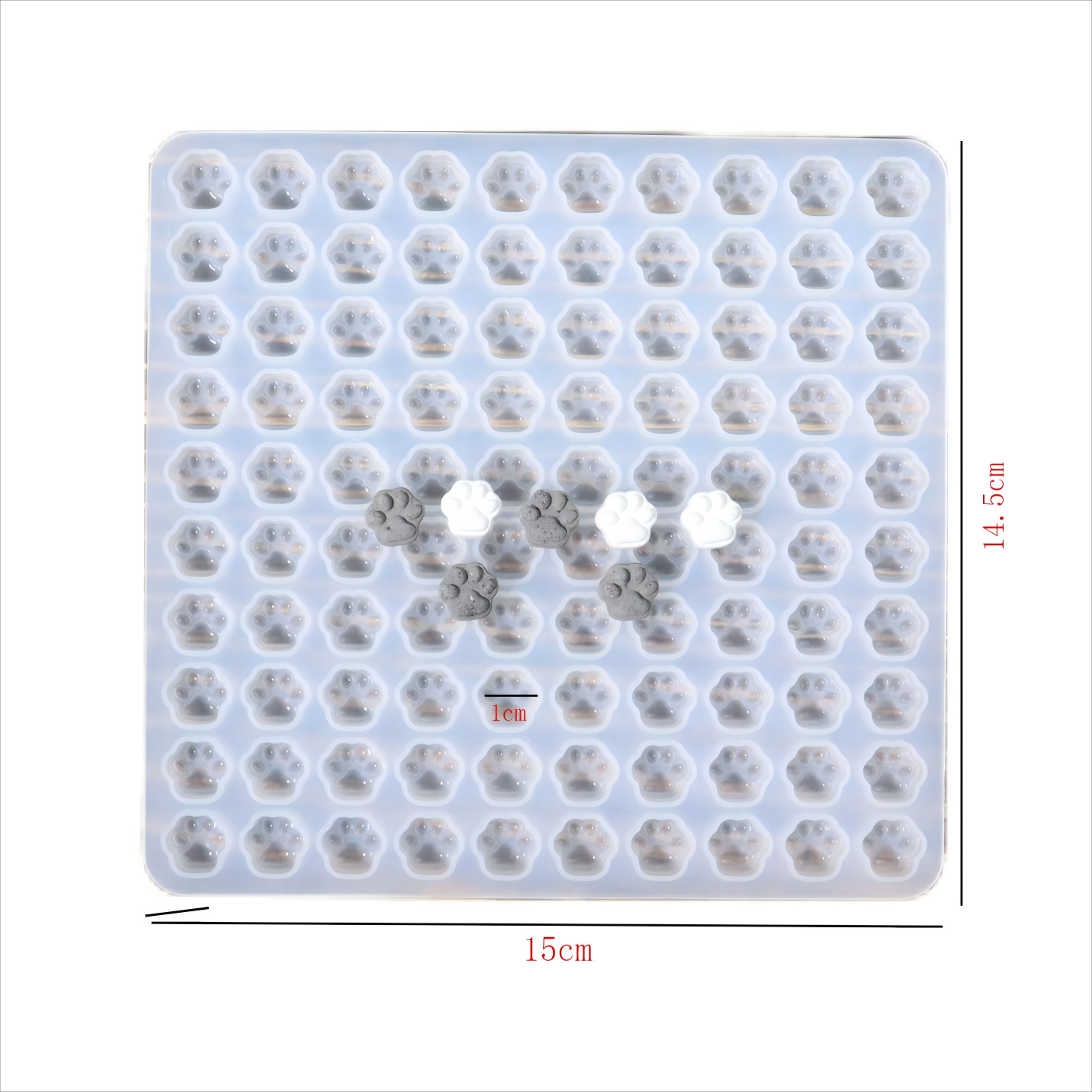 Picture of Fat Yaya Diy100 Mini Cat Claw Glue Mold Full Version 100 Even Mini Cat Claw Silicone Mold