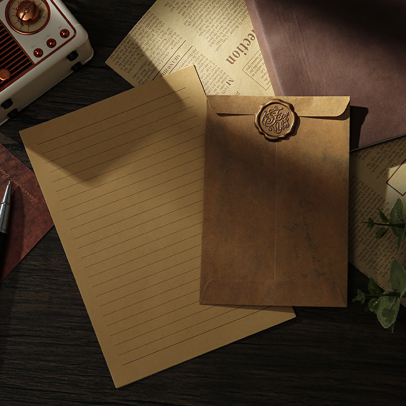 Picture of Retro envelope antique do old creative Kraft paper manufacturers envelope bag storage special paint envelope