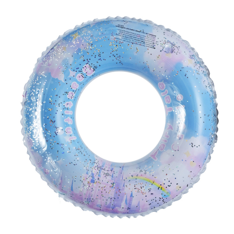 Picture of Factory wholesale thickened children's striped adult swimming ring inflatable underarm ring net red floating ring double airbag swimming ring