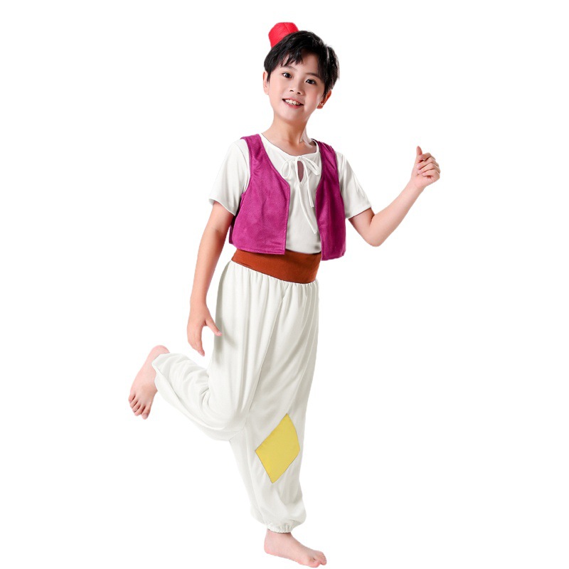 S-XL Children's Day Boys Aladdin's Lantern Western Region Princess Jasmine Performance Costume Halloween Kindergarten Girls